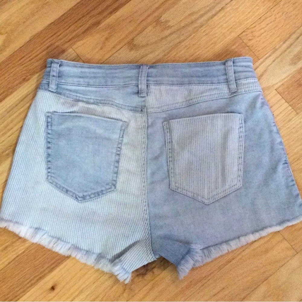 Rewash Blue Distressed Denim Shorts - Picture 2 of 9